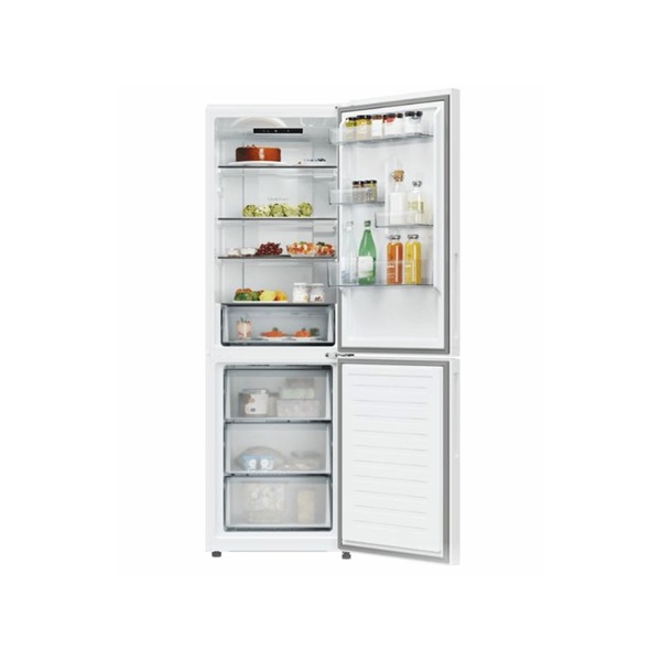 Candy ECN2CQTEW186 fehér, alulfagyasztós, Hűtő:235L, Fagyasztó:120L, No frost hűtőszekrény