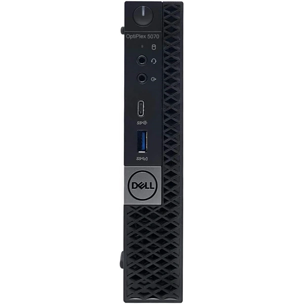 DELL OptiPlex 5070 Micro/i5-9th/8GB/256GB/Win Pro COA/fekete asztali számítógép (Használt A+)