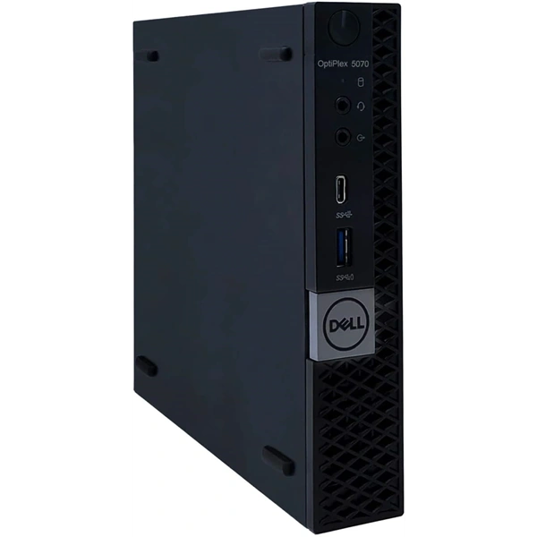 DELL OptiPlex 5070 Micro/i5-9th/8GB/256GB/Win Pro COA/fekete asztali számítógép (Használt A+)