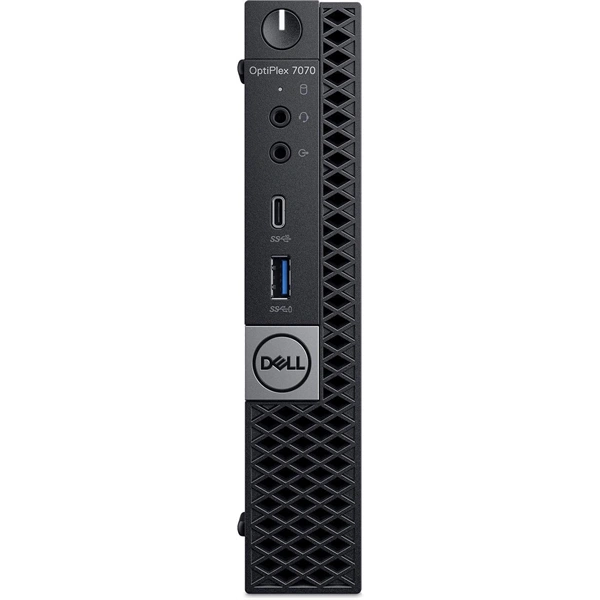 DELL OptiPlex 7070 Micro/i5-9th/16GB/512GB/Win Pro COA/fekete asztali számítógép (Használt A+)