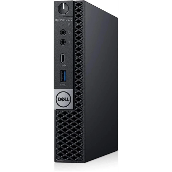 DELL OptiPlex 7070 Micro/i5-9th/16GB/512GB/Win Pro COA/fekete asztali számítógép (Használt A+)