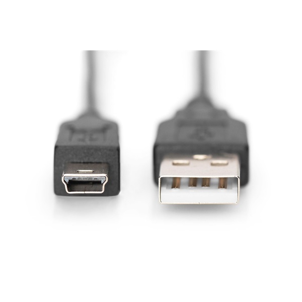 DIGITUS High Speed 2.0 mini USB B - USB type A kábel 3m