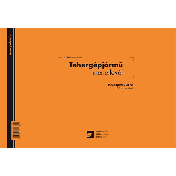 D.GEPJ.21/UJ A4 100lapos fekvő 