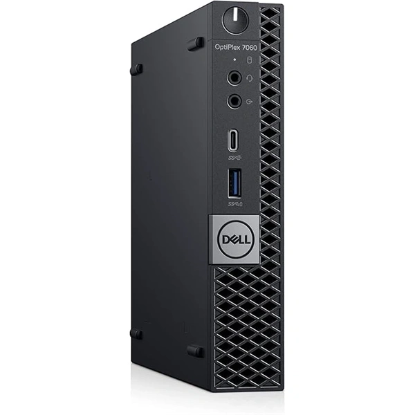 Dell OptiPlex 7060 Micro/i5-8th/8GB/256GB SSD/Win Pro COA/fekete asztali számítógép (Használt A+)