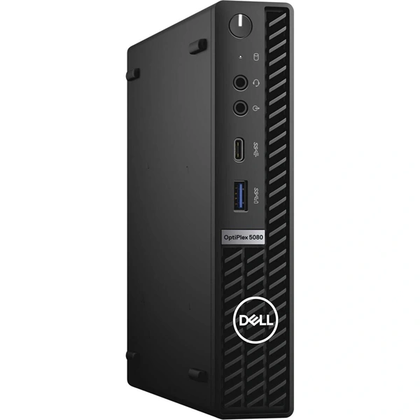 Dell Optiplex 5080 Micro/i5-10th/16GB/512GB SSD/Win Pro COA/fekete asztali számítógép (Használt A+,felújított)