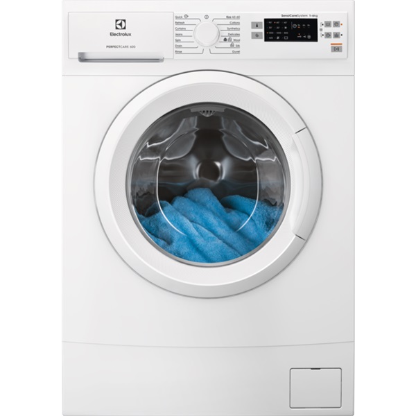 Electrolux EW6SN526W fehér, elöltöltős, keskeny, max.1200ford., 6 kg, mosógép (Újszerű)