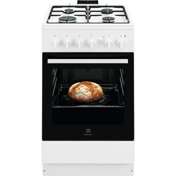 Electrolux LKG500013W fehér, szabadonálló, gáz, főzőzóna: 4, sütő:59L, tűzhely (Újszerű)