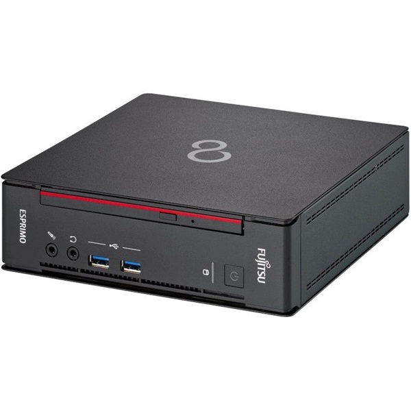 Fujitsu Esprimo Q958 Micro/i5-8400T/8GB/256GB SSD/Win Pro COA/fekete asztali számítógép (Használt A+,felújított)