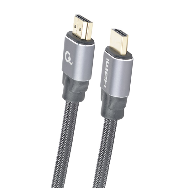 Gembird CCBP-HDMI-7.5M 7,5m Premium HDMI 2.0 Ethernet -> HDMI 2.0 Ethernet M/M fekete-szürke kábel