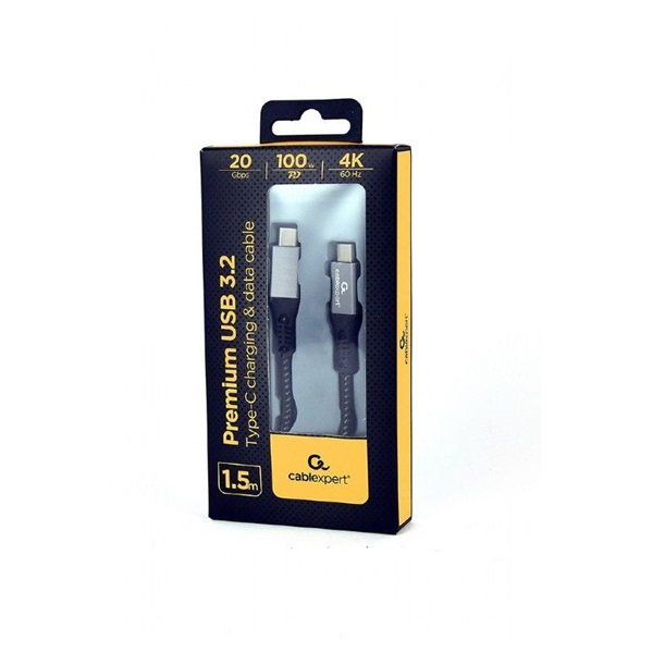 Gembird CCBP-USB3-CMCM100-1.5M Premium 1,5m USB 3.2 Gen 2. Type C kábel