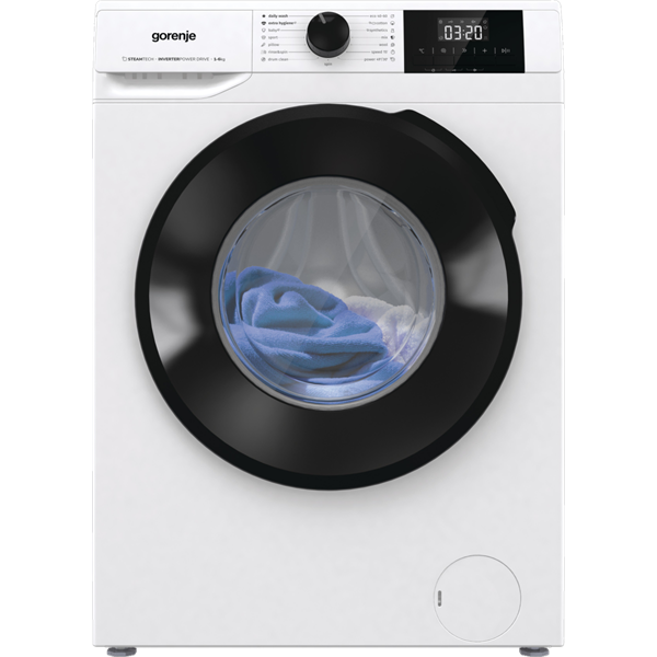 Gorenje W1NGPI61SBS fehér, elöltöltős, max.1000ford., 6 kg, mosógép