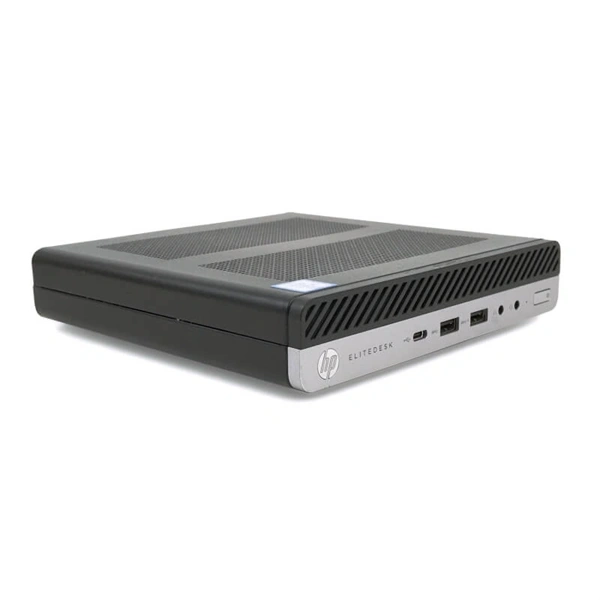 HP EliteDesk 800 G3 Micro/i5-6th/8GB/256GB SSD/Win Pro COA/fekete asztali számítógép (Használt A+)