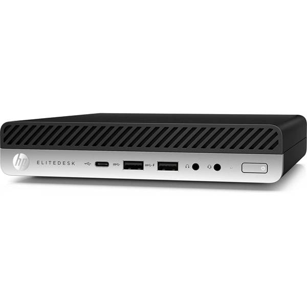 HP EliteDesk 800 G4 Micro/i5-8th/8GB/256GB/Win Pro COA/fekete asztali számítógép (Használt A+)