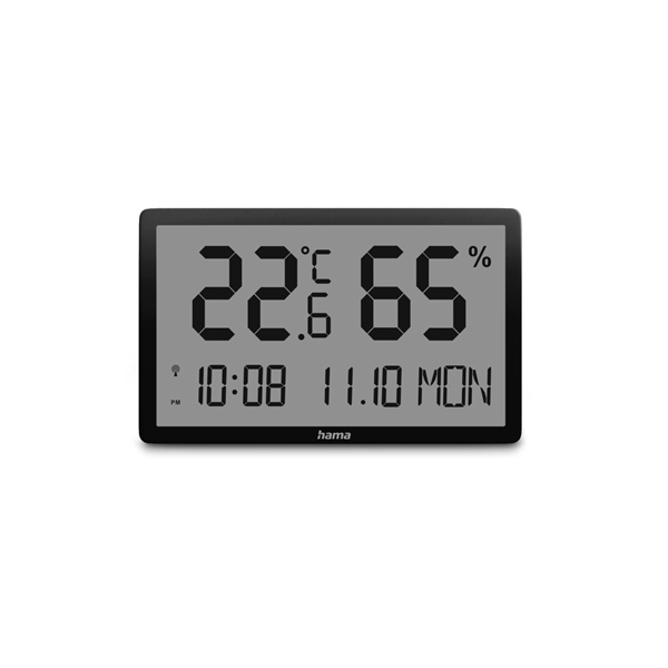Hama 00222232 LOMBOK fekete hőmérséklet és páratartalom mérő