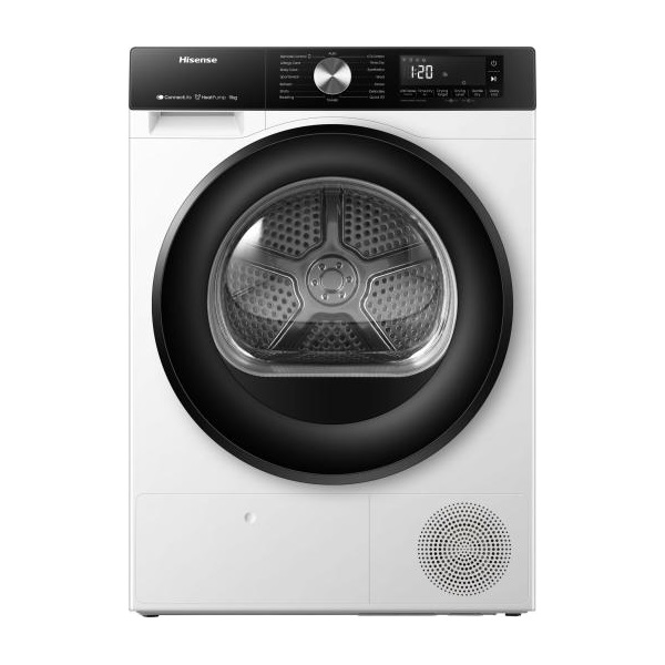 Hisense DH3S902BW3 fehér, 9 kg, hőszivattyús, szárítógép