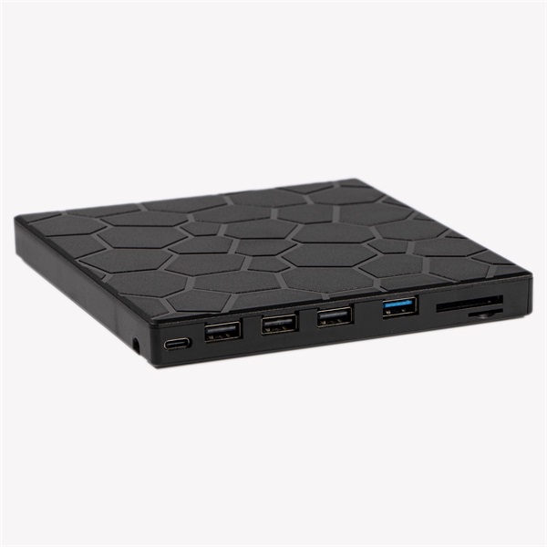 IRIS ROCK EXTERNAL DVD író, 8in1, USB 3.0, Read/write:CD/VCD/DVD, tálcás, DVD-RW, fekete