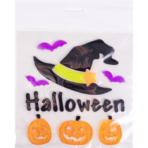 IRIS ablakzselé boszorkány kalap, tökök, +halloween
