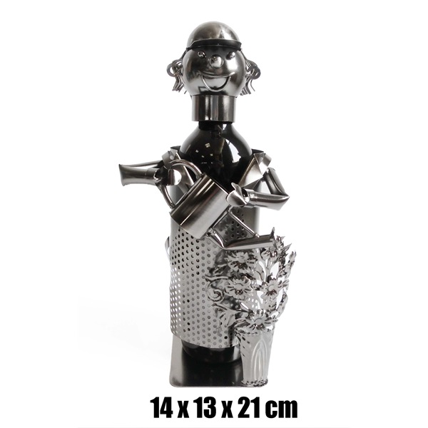 IRIS fém bortartó kertész 14x13x21cm