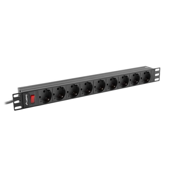 Lanberg PDU-09F-0300-BK 3m vezetékkel 19