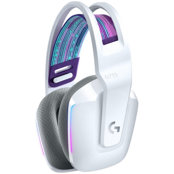 Logitech G733 Lightspeed Wireless RGB fehér gamer headset (Újracsomagolt)