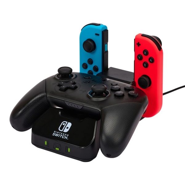 PowerA 1525991-01 Nintendo Switch/Lite/OLED Charging Base fekete kontroller töltőállomás (Újracsomagolt)