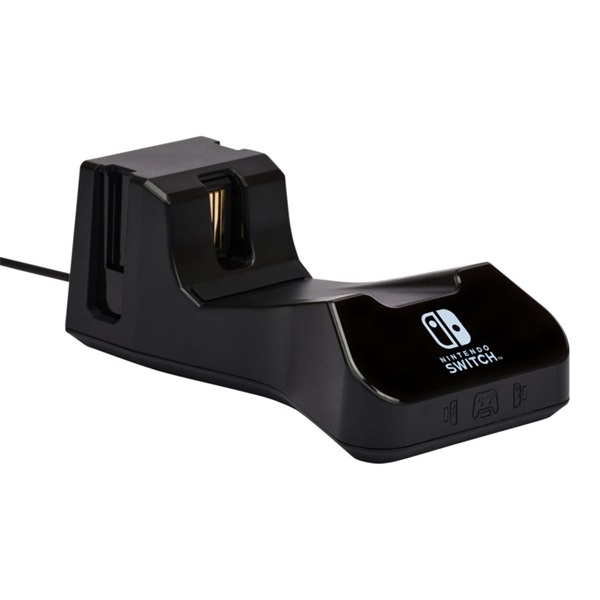 PowerA 1525991-01 Nintendo Switch/Lite/OLED Charging Base fekete kontroller töltőállomás (Újracsomagolt)