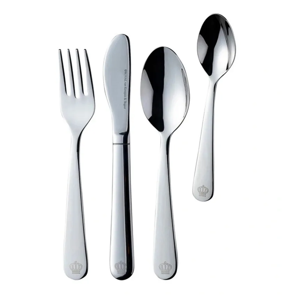 Royal Van Kempen & Begeer 4db-os prémium gyermek fém étkészlet