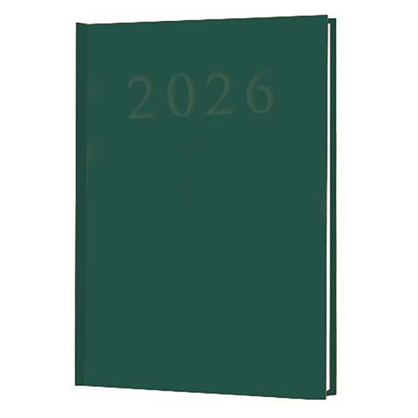 Sakota 2026 A5 napi beosztású zöld határidőnapló