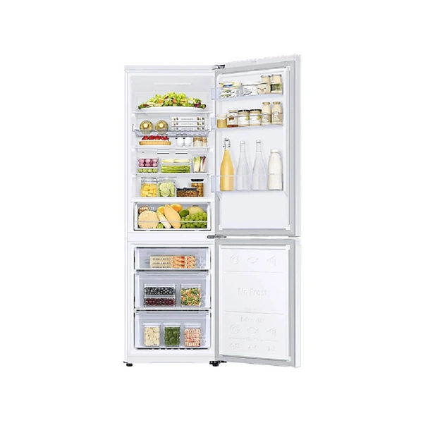 Samsung RB34C602EWW/EF fehér, alulfagyasztós, Hűtő:230L, Fagyasztó:114L, No frost hűtőszekrény (Újszerű)