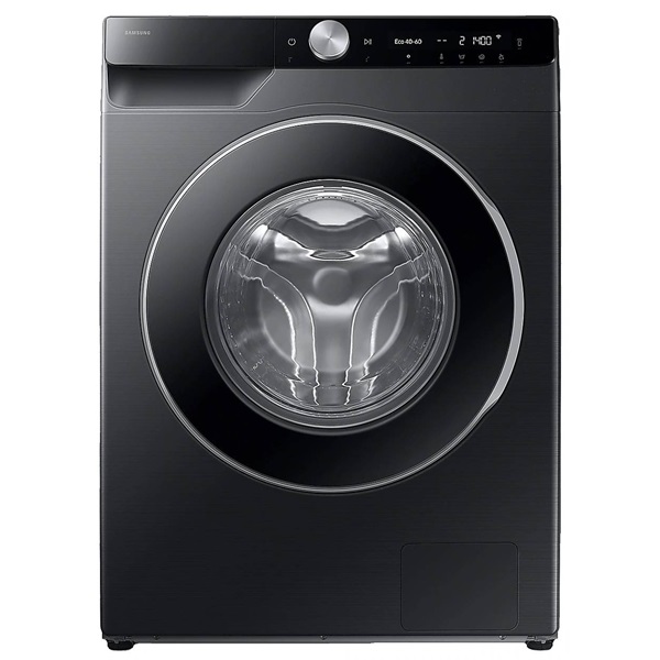 Samsung WW90DG6U25LBU4 fekete, elöltöltős, max.1400ford., 9 kg, mosógép (Újszerű)