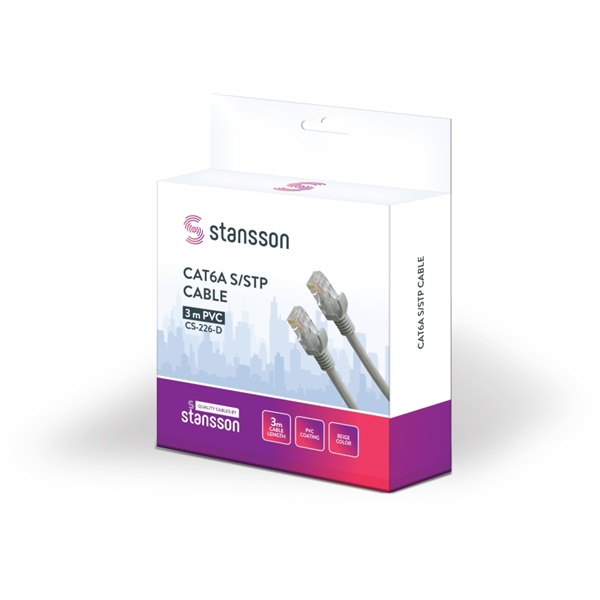 Stansson 3m Cat6a UTP kábel