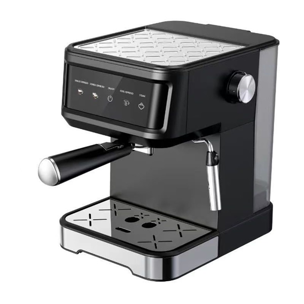 TOO CM-850-B Eszpresszó kávéfőző tejhabosítóval, érintő kapcsolókkal, 20 bar, 850W, fekete-rozsdamentes