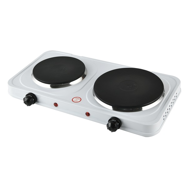 TOO DHP-300WH-1000+1500W fehér dupla elektromos főzőlap (Újszerű)