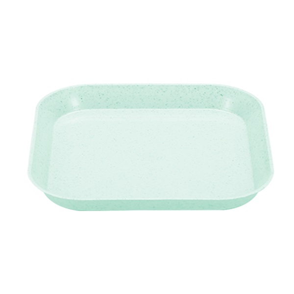 TOO KT-115 10db-os vegyes színekben búzaszalma műanyag tányér szett, 15×15×1.5cm