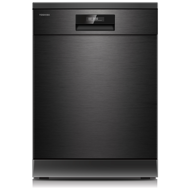 Toshiba DW-14F4EE(BS) fekete, programok száma: 8, szabadonálló, 14 terítékes mosogatógép (Újszerű)