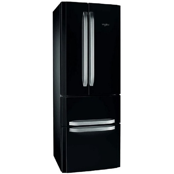 Whirlpool W4D7 BC21 fekete, alulfagyasztós, Side-by-Side, Hűtő:302L, Fagyasztó:150L, No frost hűtőszekrény (Újszerű)
