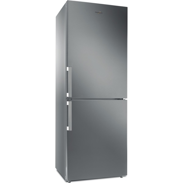 Whirlpool WB70I 952 X inox, alulfagyasztós, Hűtő:304L, Fagyasztó:153L, No frost hűtőszekrény (Újszerű)