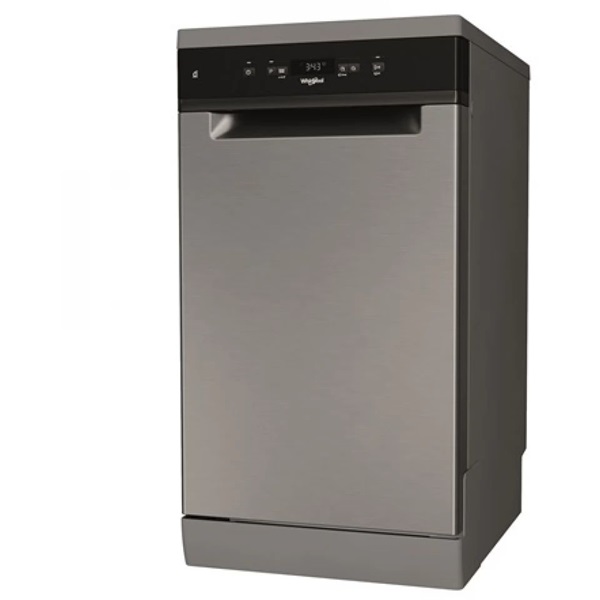 Whirlpool WSFC 3M27 X inox, programok száma: 6, szabadonálló, 10 terítékes mosogatógép 